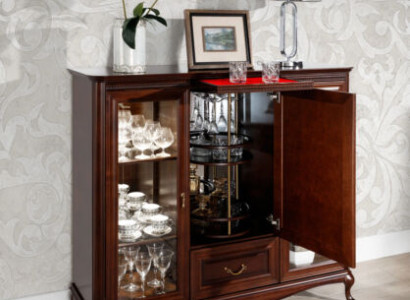 Home bar Wardrobe Sideboard with rotating bottles Wardrobe Display case Wood
